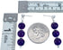 Sterling Silver Amethyst Bead Post Dangle Earrings BX120567